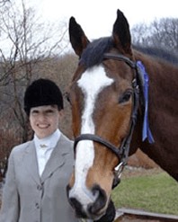 riding instructor Denise Bean with her horse